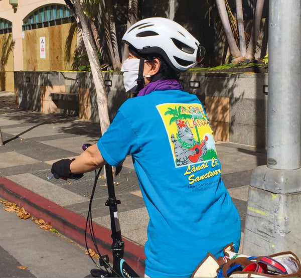 Lanai Cat Sanctuary T-shirt ラナイ・キャット・サンクチュアリー オリジナルT シャツ - MINT BLUE ミントブルー