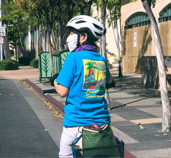 Lanai Cat Sanctuary T-shirt ラナイ・キャット・サンクチュアリー オリジナルT シャツ - MINT BLUE ミントブルー