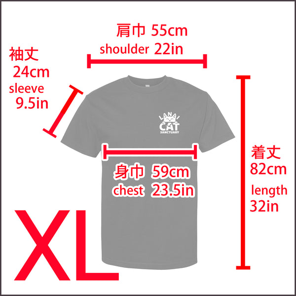 Lanai Cat Sanctuary T-shirt ラナイ・キャット・サンクチュアリー　オリジナルT シャツ - NAVY ネイビー